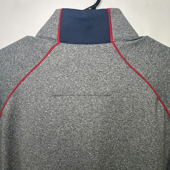 Houston Texans Antigua 1/4 Zip Pullover Jacket Mens Size Medium Gray Performance - Picture 10 of 12